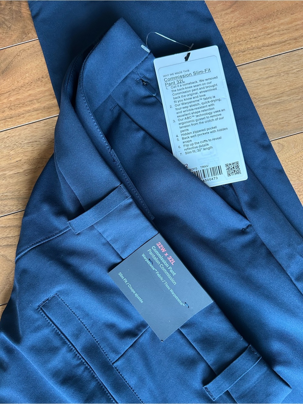 NWT Lululemon Men’s Commission Slim~fit Pant 32”x32”